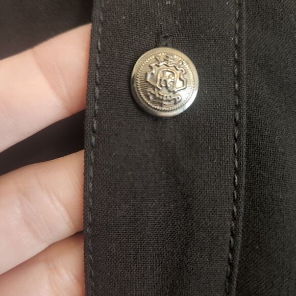 Larry Levine Black Stretch Slim Fit Pants Size 12 - Picture 5 of 7